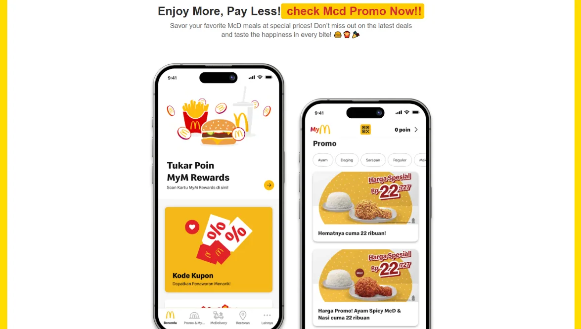 McDonald's Landing Page Clone